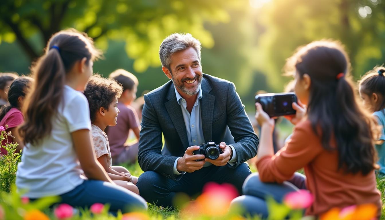 découvrez comment un sous-préfet allie son amour de la photographie à l'éducation en enseignant aux enfants à apprivoiser le temps à travers l'objectif. une aventure captivante qui mêle art et apprentissage.