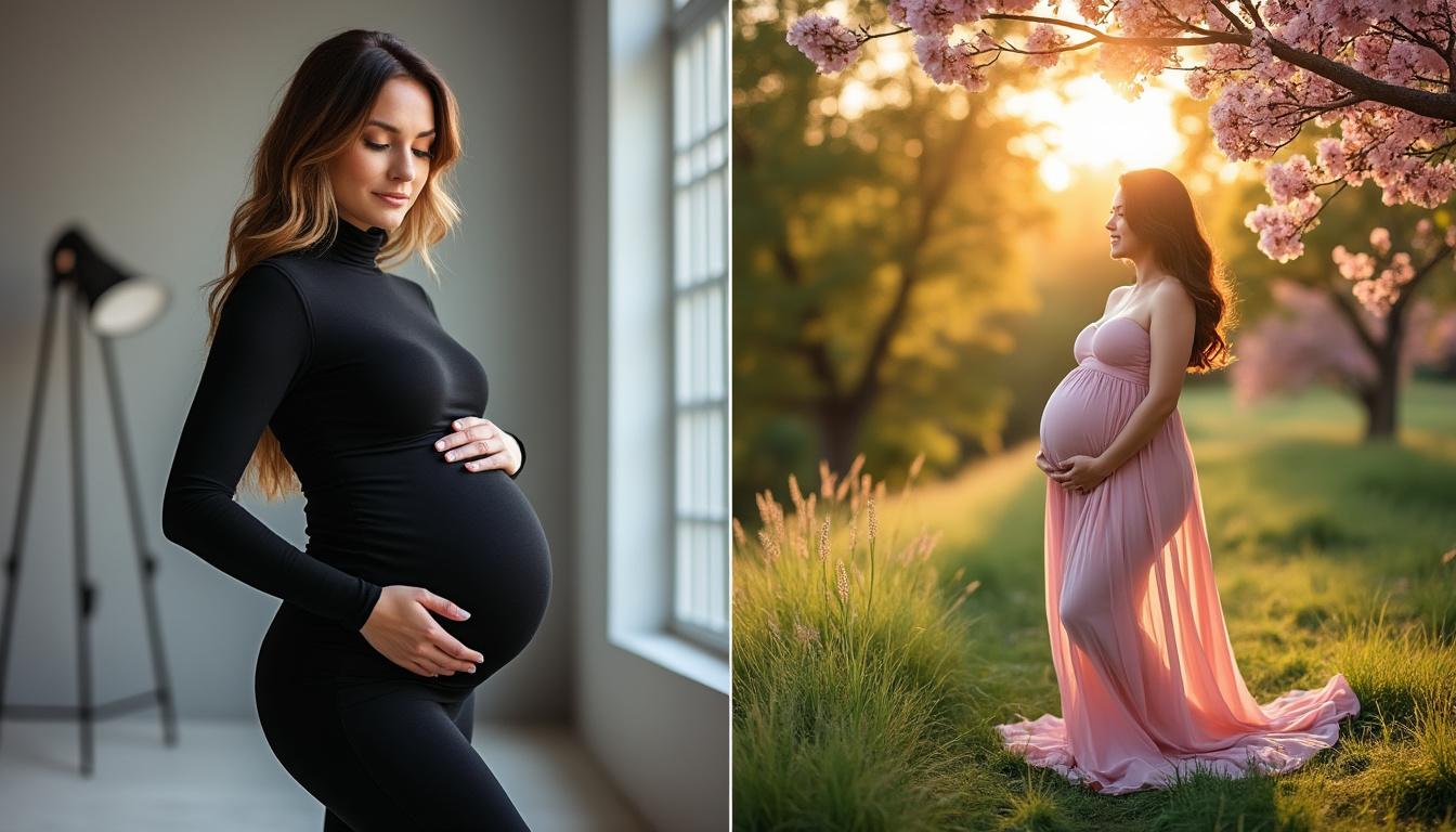 découvrez les avantages du studio et des séances en extérieur pour vos photos de grossesse et choisissez le cadre idéal pour immortaliser ce moment unique.