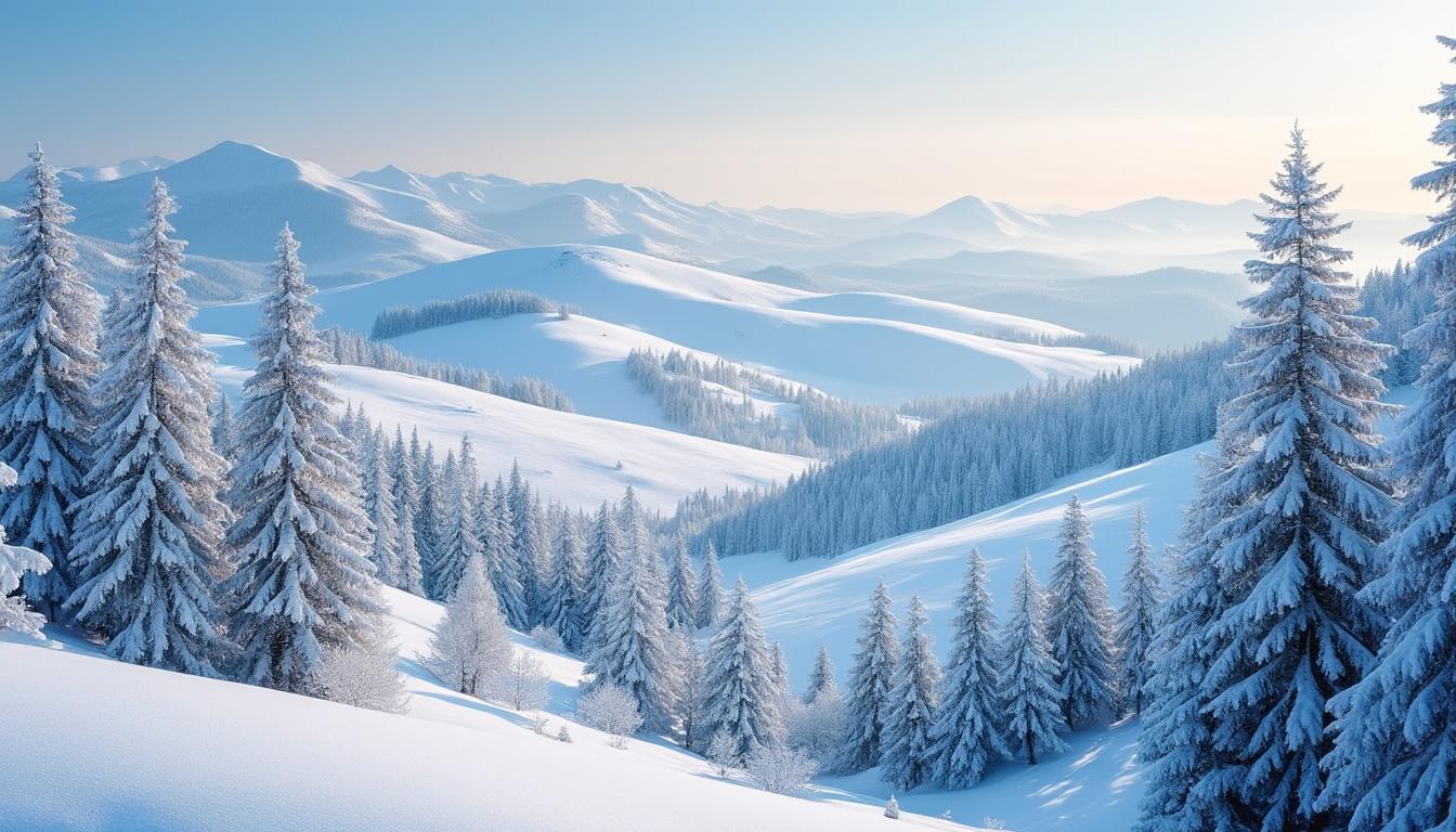 découvrez la magie des paysages enneigés à travers des photographies captivantes qui révèlent la pureté et la beauté immaculée de l'hiver.