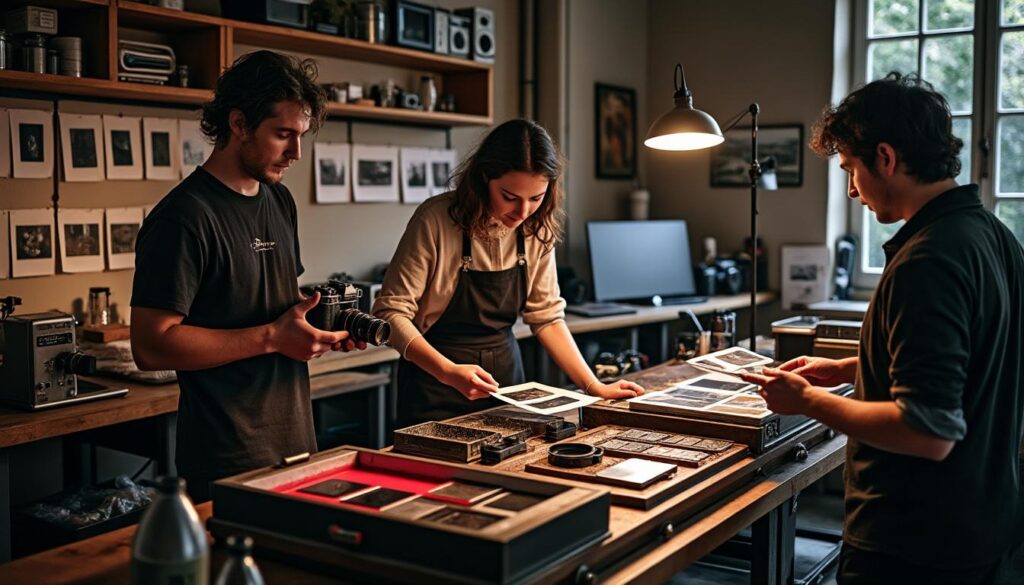 à niort, un collectif de passionnés s'engage à préserver l'art de la photographie traditionnelle, valorisant le savoir-faire artisanal face à la montée du numérique.