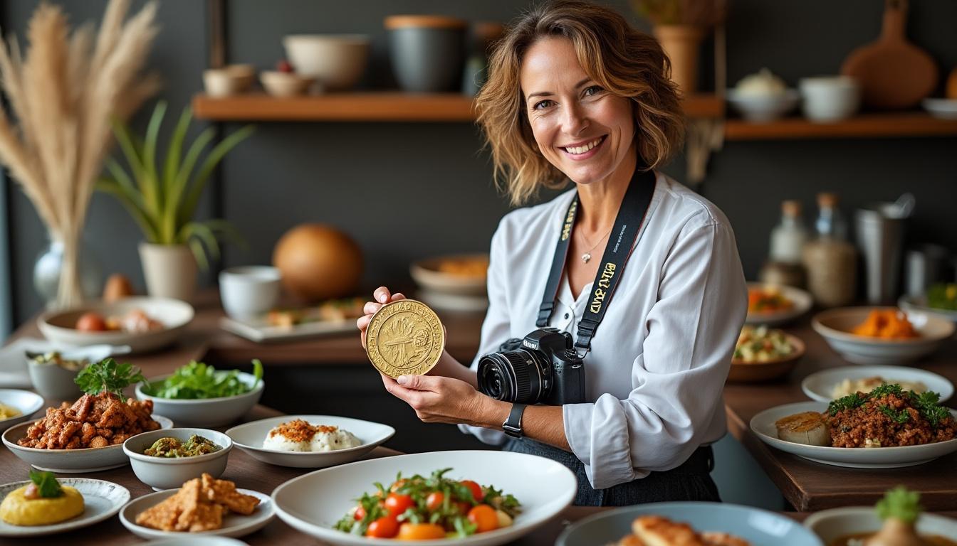 découvrez comment sylvia schiff, photographe culinaire renommée, a remporté la médaille d’or au prestigieux concours international de photographie, illustrant son talent exceptionnel dans l'art de capturer la gastronomie.