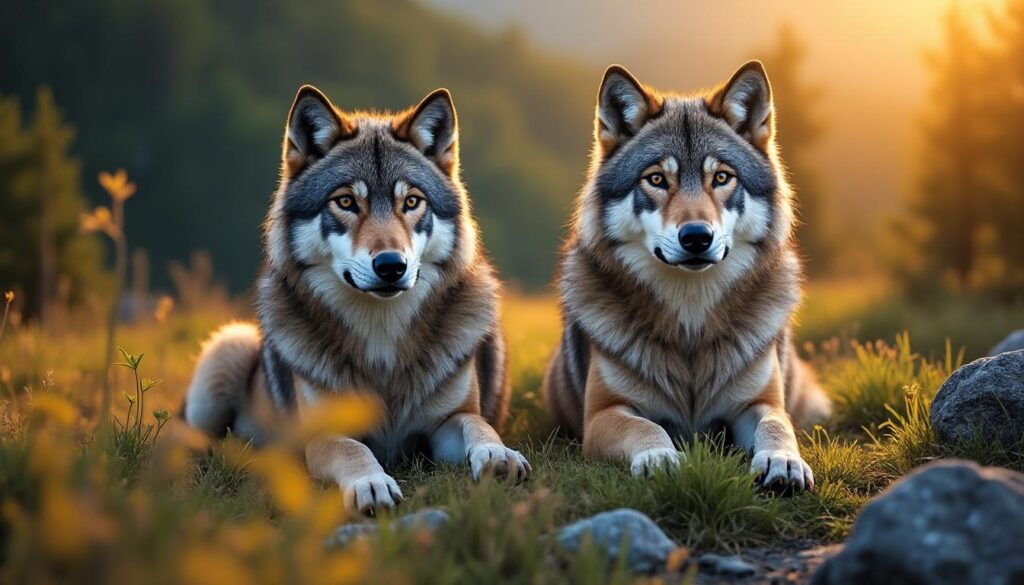 découvrez la rencontre rare de deux loups immortalisés près du col de l'escrinet en ardèche, un possible couple évoluant en pleine nature sauvage.