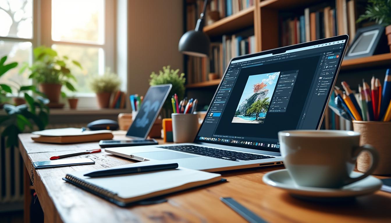 apprenez à maîtriser photoshop en ligne avec nos meilleures astuces pour optimiser votre créativité et gagner du temps efficacement.