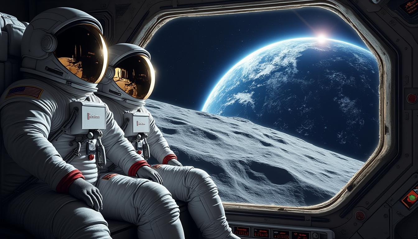 les astronautes d’artemis-2 explorent la face cachée de la lune, dévoilant ses secrets et ouvrant une nouvelle ère dans l'exploration spatiale.