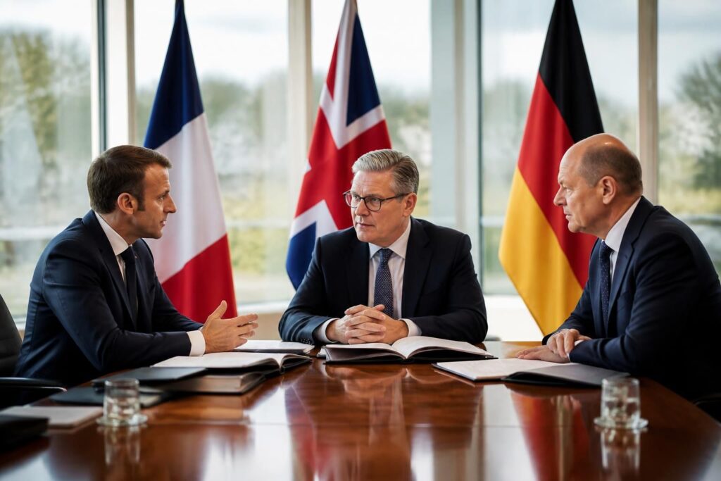 paris, londres et berlin soutiennent la proposition de zelensky visant à établir un dialogue direct avec la russie pour favoriser la résolution pacifique du conflit.