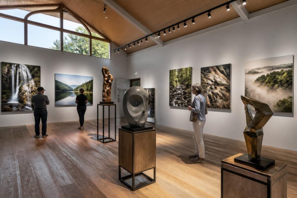 découvrez l'exposition captivante de photos et sculptures au pavillon de burlats, une immersion artistique unique alliant créativité et émotion.