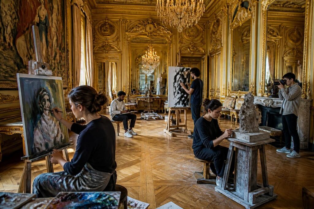 découvrez comment le château de revel ouvre ses salons à une nouvelle génération d'artistes, mêlant histoire et créativité contemporaine.