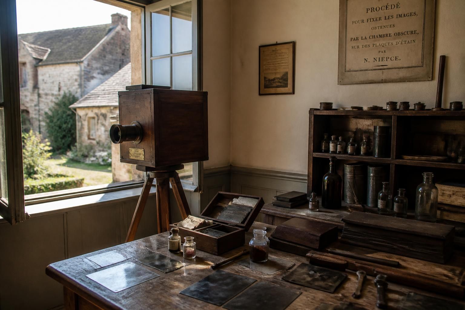 « Point de vue du Gras » de Nicéphore Niépce, la toute premiÚre photographie historique, fait son retour en France pour l'exposition 11 découvrez « point de vue du gras » de nicéphore niépce, la toute premiÚre photographie historique, de retour en france pour une exposition exceptionnelle.